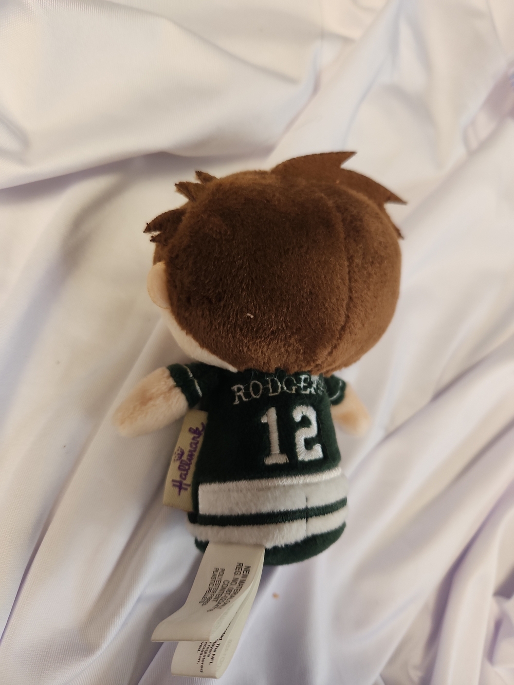 Hallmark Green and Cream Plush Sports Player Stuffed Animal - Picture 2 of 3